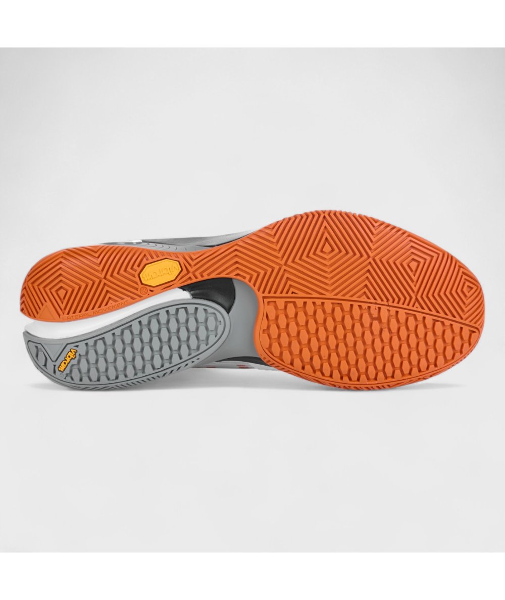 Bullpadel Hack Vibram 25I Orange White Padel Shoes
